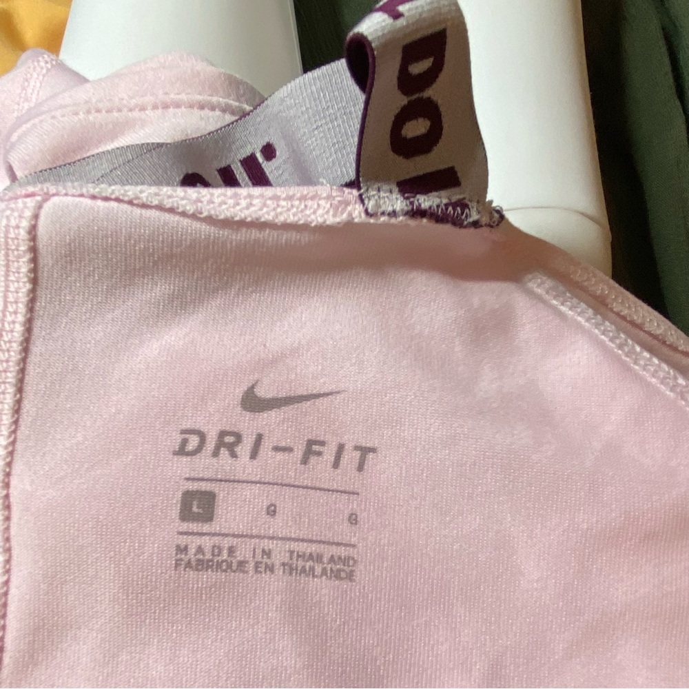 Nike Girls Child Kids Light Pink Cross-Back Tank Top Dri-Fit Large L - Picture 11 of 12